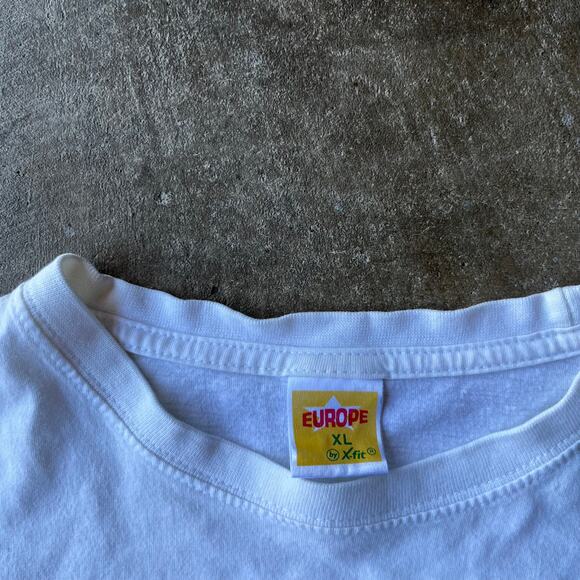 VINTAGE POTTO PORTUGAL SHIRT ART TOURISM NOVELTY MOSAIC GRAPHIC TEE WHITE MEN XL - Picture 4 of 5